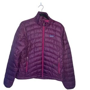 Patagonia Down Purple Puffer Jacket Lightweight Insulated Women Size M